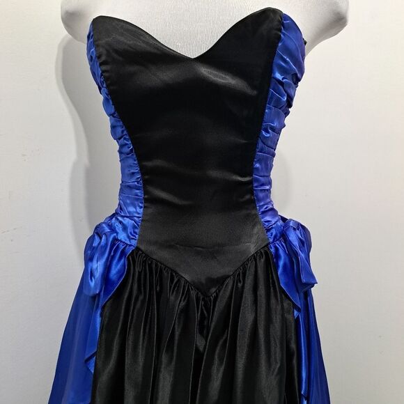 Vintage Gunne Sax Romantic Goth Y2K Sweetheart Neckline Princesscore Small Black - Picture 8 of 16